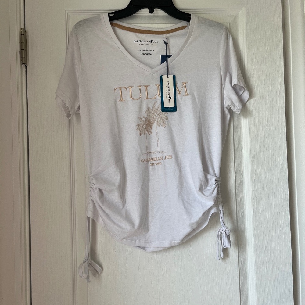 New Women’s Caribbean Joe Shirt White Size S